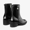 Adry Ankle Boot 60 Black Patent and Nappa Leather Boots with Pearl Charm