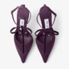 Afia Mesh 100 Winter Bloom Satin and Ruched Tulle Pumps
