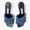Alexia 70 Crosshatch Denim Sandals