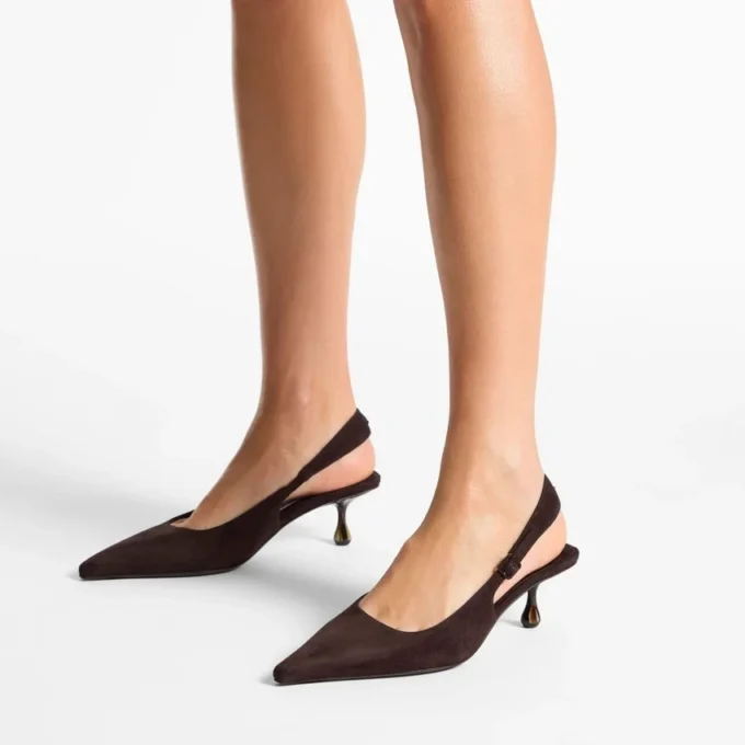 Amel 50 Chocolate Suede Pumps