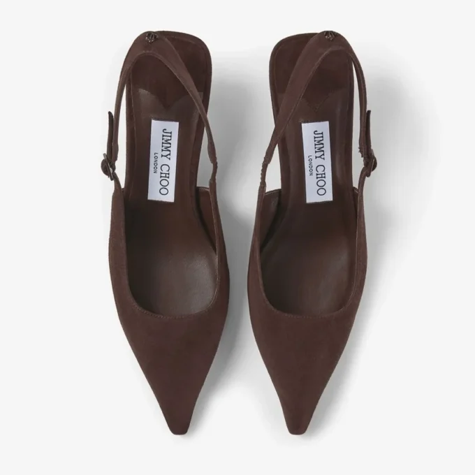 Amel 50 Chocolate Suede Pumps