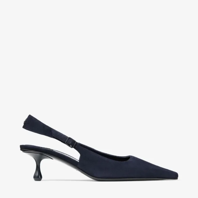 Amel 50 Marine Suede Slingbacks