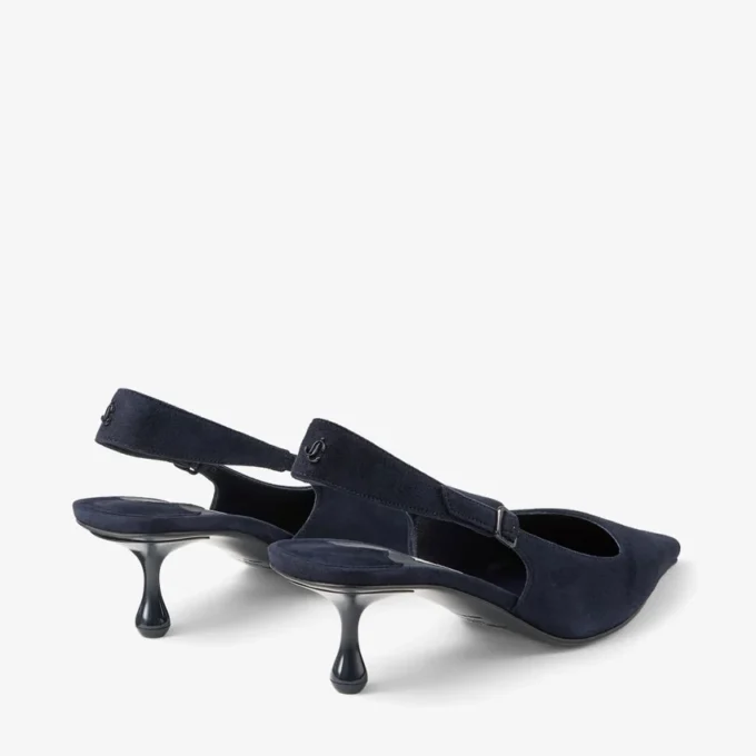 Amel 50 Marine Suede Slingbacks