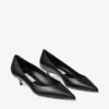 Amelia 35 Black Calf Leather Pumps