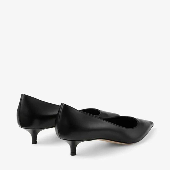 Amelia 35 Black Calf Leather Pumps