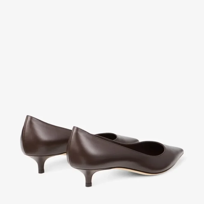 Amelia 35 Chocolate Calf Leather Pumps