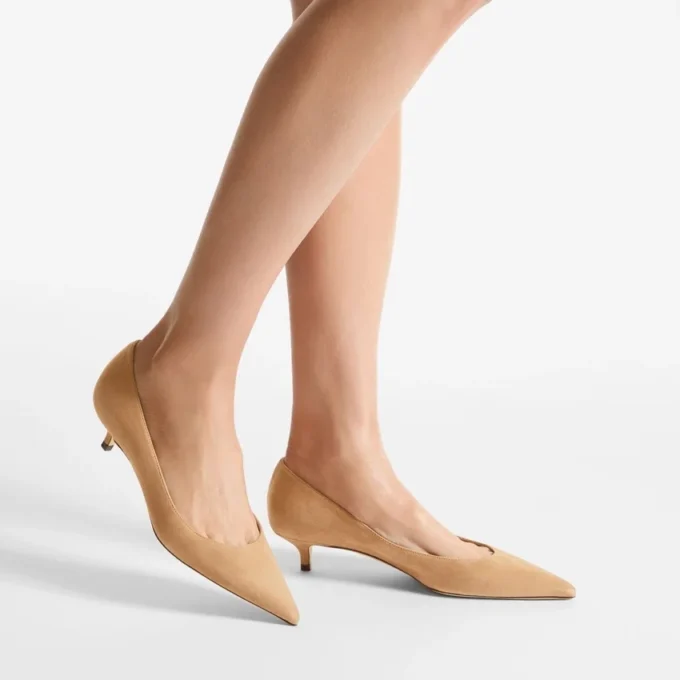 Amelia 35 Toffee Suede Pumps