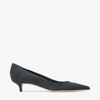 Amelia Graphite Tonal Suede Pumps