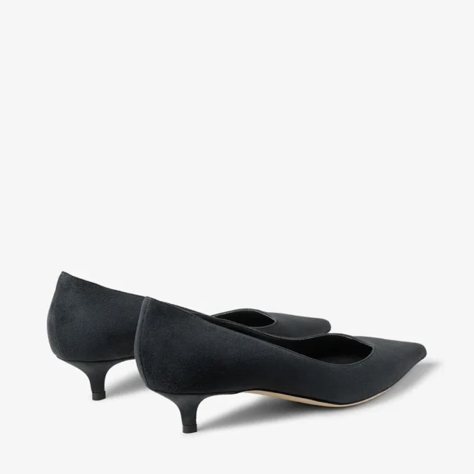 Amelia Graphite Tonal Suede Pumps