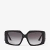 Ariana Black Square Frame Sunglasses