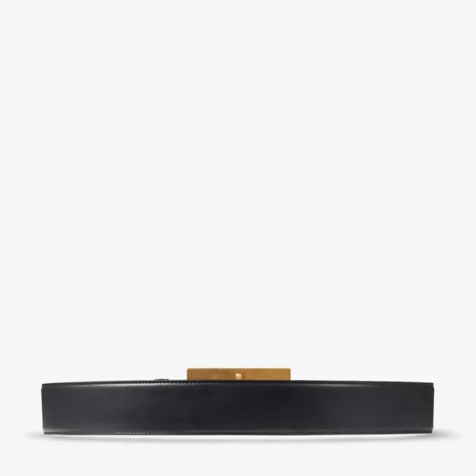 Arlie Black Calf Leather Belt