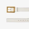 Arlie Latte Calf Leather Belt