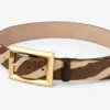 Arlie Natural Zebra Printed Pony Belt