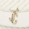 Avenue Curve Clutch Latte Quilted Nappa Leather Clutch Bag