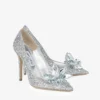 Avril Crystal Covered Pointy Toe Pumps