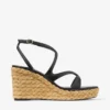 Ayla 85 Black Nappa Leather Wedge
