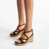 Ayla 85 Coffee Suede Wedge