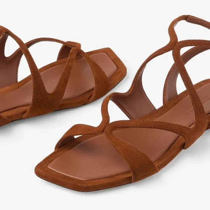 Ayla Flat Tan Suede Flats