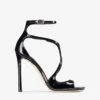 Azia 110 Black Patent Leather Sandals