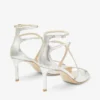 Azia 75 Champagne Glitter Leather Sandals