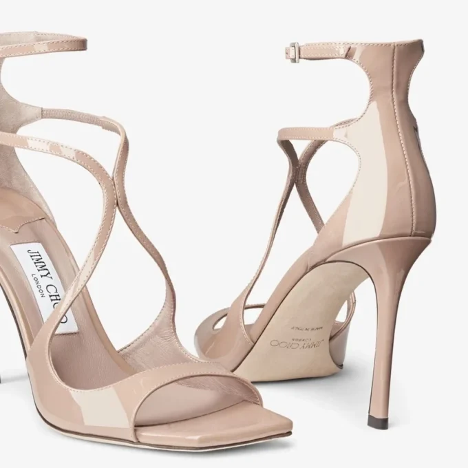 Azia 95 Ballet Pink Patent Leather Sandals