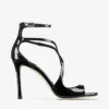 Azia 95 Black Patent Leather Sandals