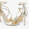 Azia 95 Champagne Glitter Leather Sandals