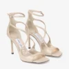 Azia 95 Gold Metallic Leather Sandals