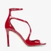 Azia 95 Ruby Red Patent Leather Sandals