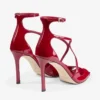 Azia 95 Ruby Red Patent Leather Sandals