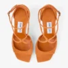 Azia 95 Sunset Orange Suede Sandals