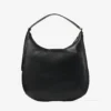 Bar Hobo Medium Black Biker Leather Shoulder Bag