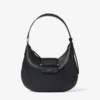 Bar Hobo Small Black Biker Leather Shoulder Bag