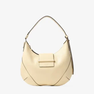 Bar Hobo Small Buttermilk Biker Leather Shoulder Bag