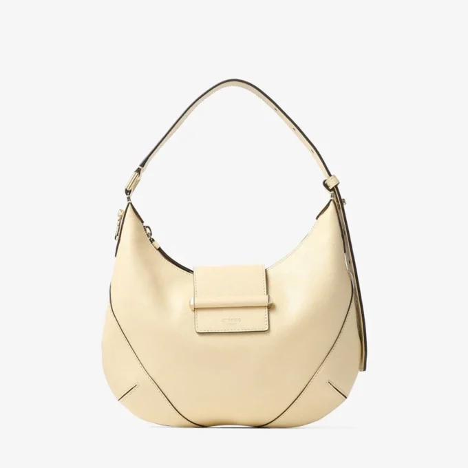 Bar Hobo Small Buttermilk Biker Leather Shoulder Bag
