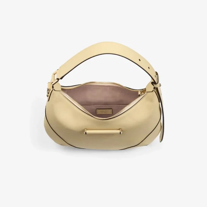 Bar Hobo Small Buttermilk Biker Leather Shoulder Bag