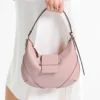 Bar Hobo Small Rose Biker Leather Shoulder Bag