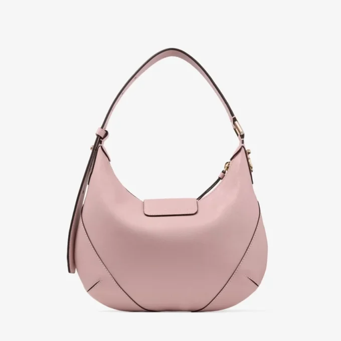 Bar Hobo Small Rose Biker Leather Shoulder Bag