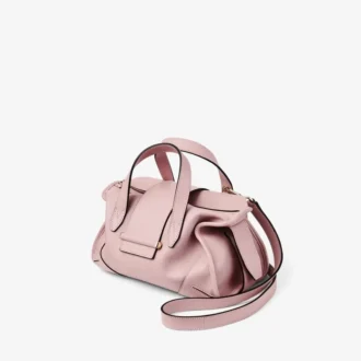 Bar Holdall Small Rose Biker Leather Holdall Bag