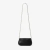 Bar Wallet with Chain Black Biker Leather Shoulder Bag