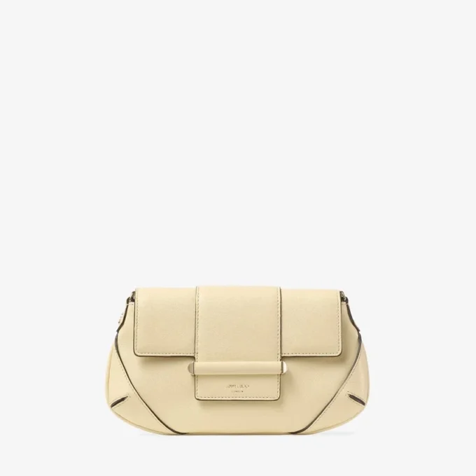Bar Wallet with Chain Buttermilk Biker Leather Shoulder Bag