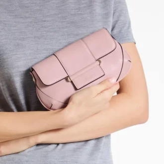Bar Wallet with Chain Rose Biker Leather Wallet with Chain