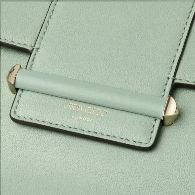 Bar Wallet with Chain Verde Biker Leather Wallet with Chain