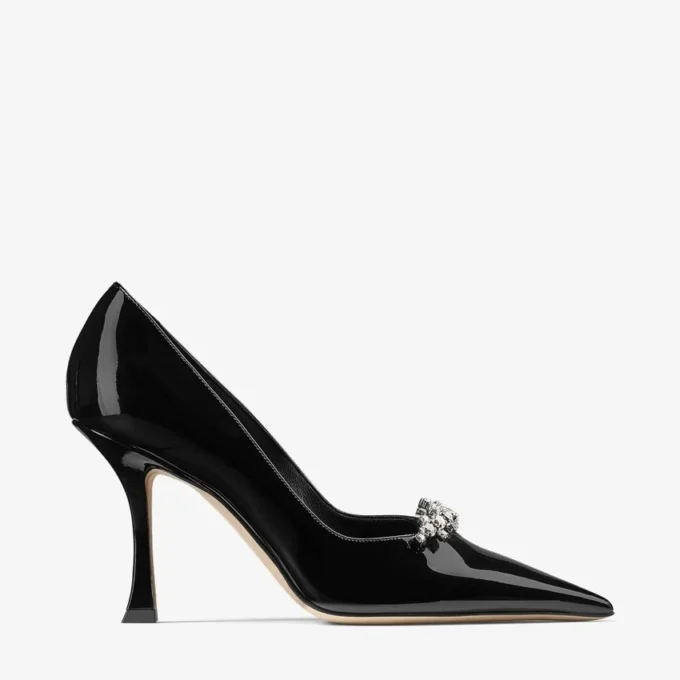 Belinda Pump 90 Black Patent Leather Pumps