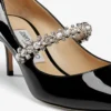 Bing Pump 65 Black Patent Leather Pumps with Crystals