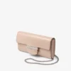Bing Wallet with Chain Macaron Patent Leather Mini Shoulder Bag with Crystal Piece