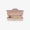 Bing Wallet with Chain Macaron Patent Leather Mini Shoulder Bag with Crystal Piece