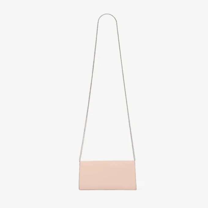 Bing Wallet with Chain Macaron Patent Leather Mini Shoulder Bag with Crystal Piece