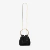 Bon Bon Black Mesh Bucket Bag