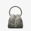 Bon Bon Black Satin Bag with Crystals